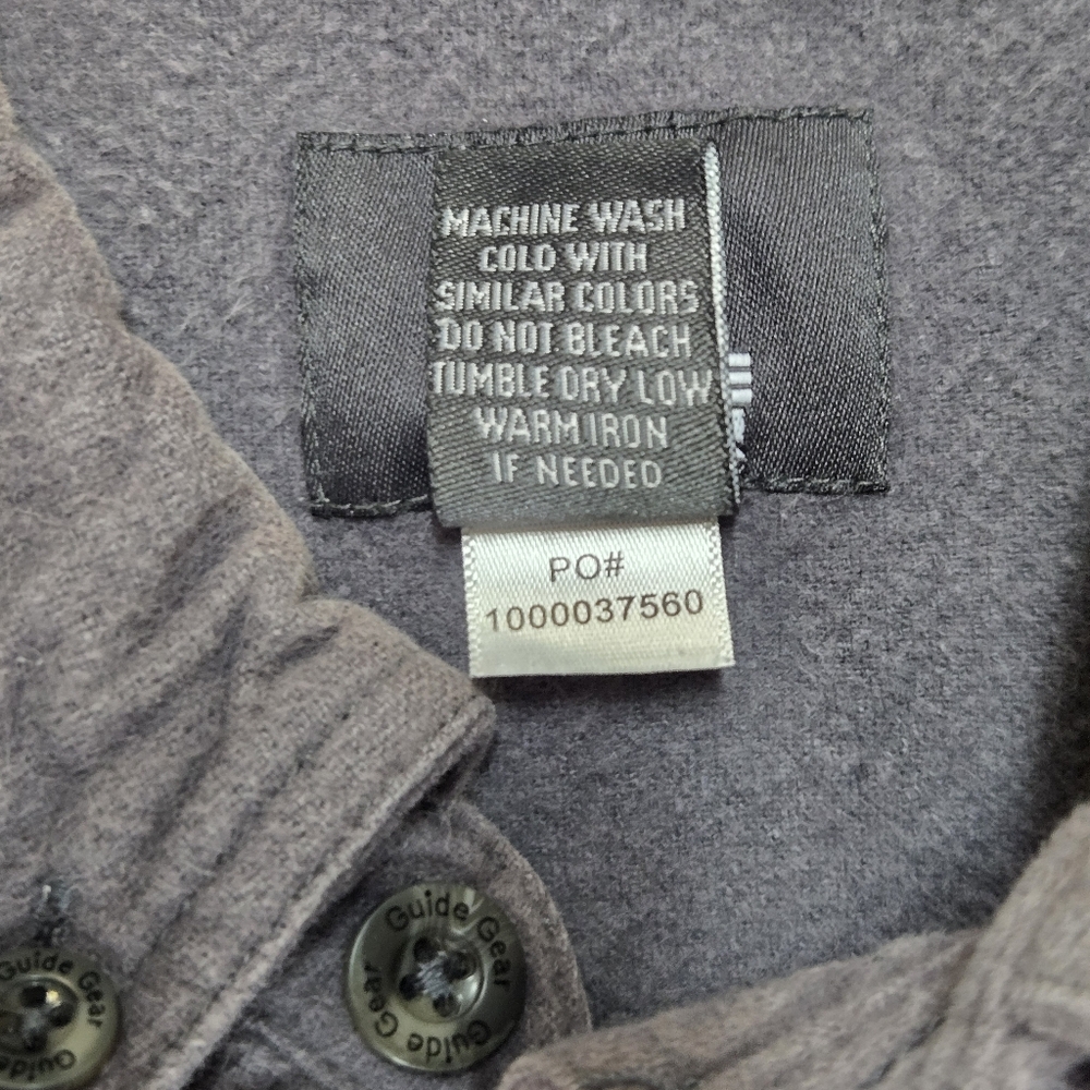 Guide Gear Chamois Gray Button-Up Shirt Mens Size Large - Picture 7 of 8